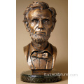 Lincoln bronzo busto opera d'arte in vendita